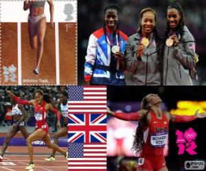 пазл Лёгкая атлетика женщин 400 м Лондон 2012